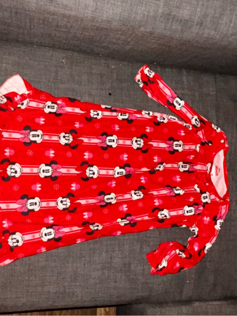 Disney Red Minnie Mouse Kids Pajama Nightgown